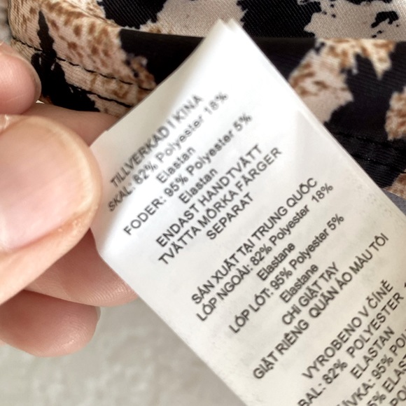 Missguided Leopard Print Bikini Top Size 8 - Picture 6 of 7